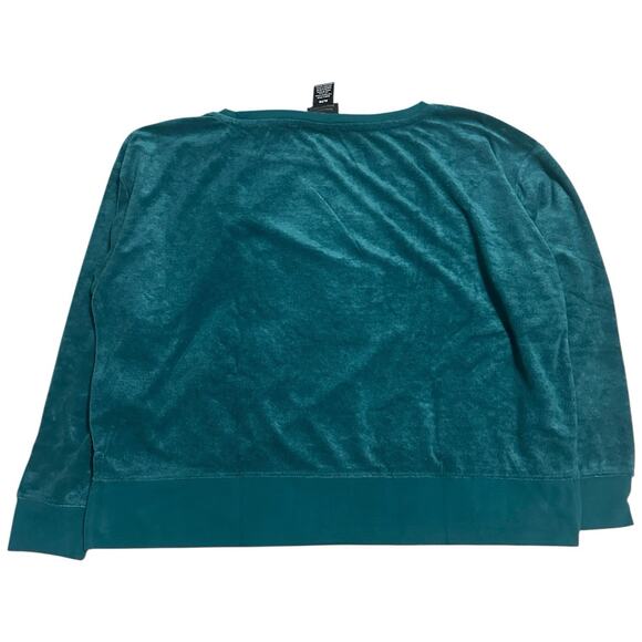 Sea-Doo Women’s XL Teal Terry Sweatshirt Pullover Sporty Coastal Loungewear - Picture 4 of 7